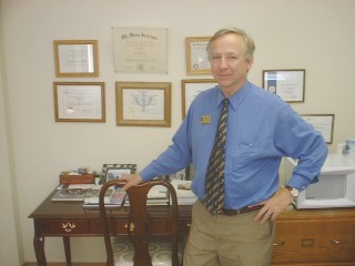 Dr. Jerry Warren in his office
